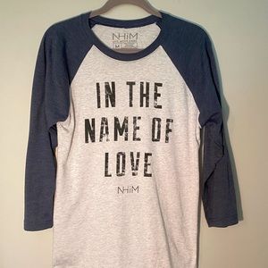 In the name of love baseball cut t-shirt